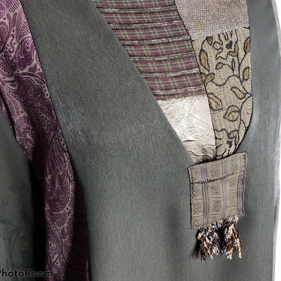 Vintage Art to Wear 80's Lagenlook Bohemian Donna Jessica Hand Printed One size - Picture 8 of 15